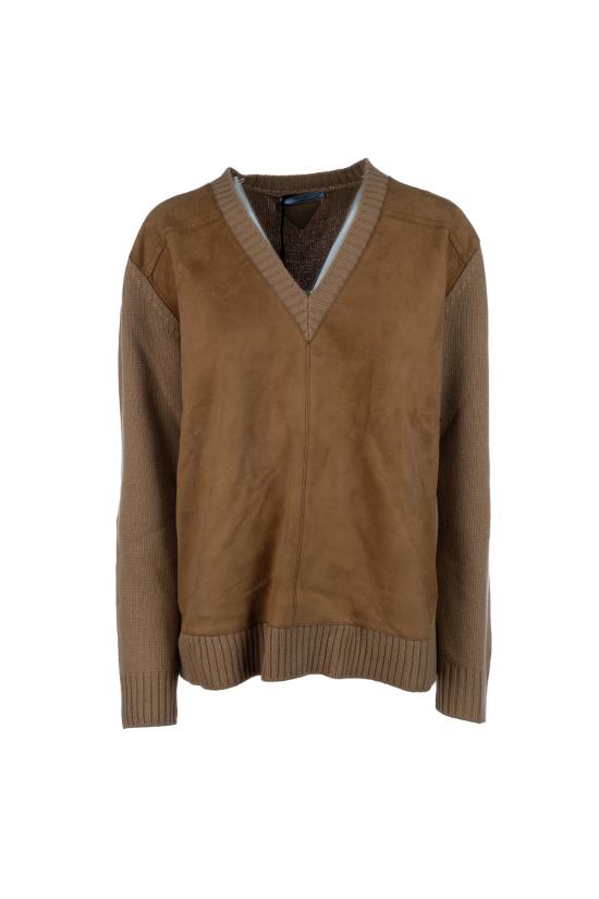 25FW 프라다 스웨터 P24T2B173P F0C59 CAMMELLO TABACCO