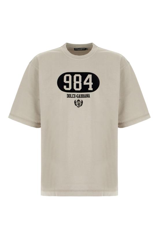 25FW 돌체앤가바나 반팔 티셔츠 G8PB8T G7M3M N0634 Grigio chiaro