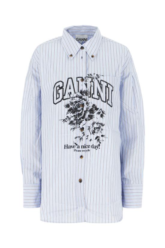 25FW 가니 셔츠 W08266475 01M LAVENDER LUSTRE