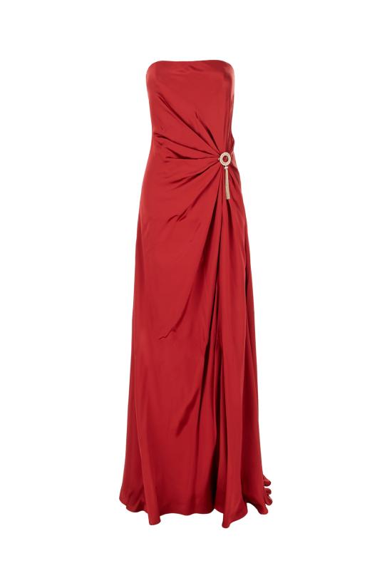 25FW 제니 롱 원피스 O490N0695 564 Rosso