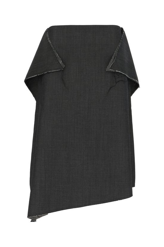 25FW NICCOLO PASQUALETTI 미디 스커트 NP08S007 WMME CHARCOAL GRAY