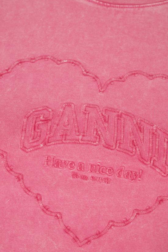 25FW 가니 반팔 티셔츠 T43193683 514 HOT PINK - GANNI