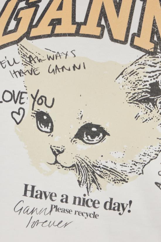 25FW 가니 반팔 티셔츠 T43363575 151 BRIGHT WHITE - GANNI