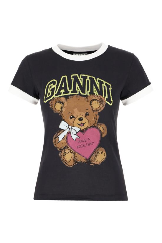 25FW 가니 반팔 티셔츠 T43353575 252 PHANTOM