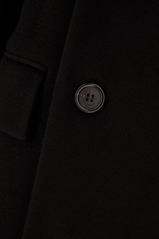 25FW 생로랑 더블 브레스티드 울 코트 835064Y3J46 1000 NOIR - SAINT LAURENT