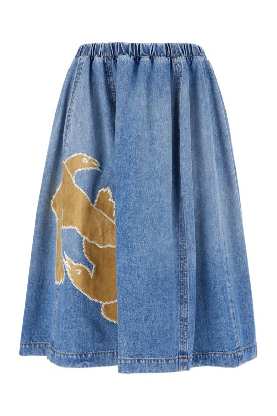 25FW 마르니 데님 스커트 GOJD0666QSUSCY44 00B96 DEEP BLUE