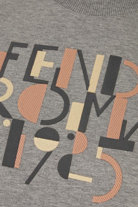 25FW 펜디 반팔 티셔츠 FS7254AVF8 F0TAZ Grigio - FENDI