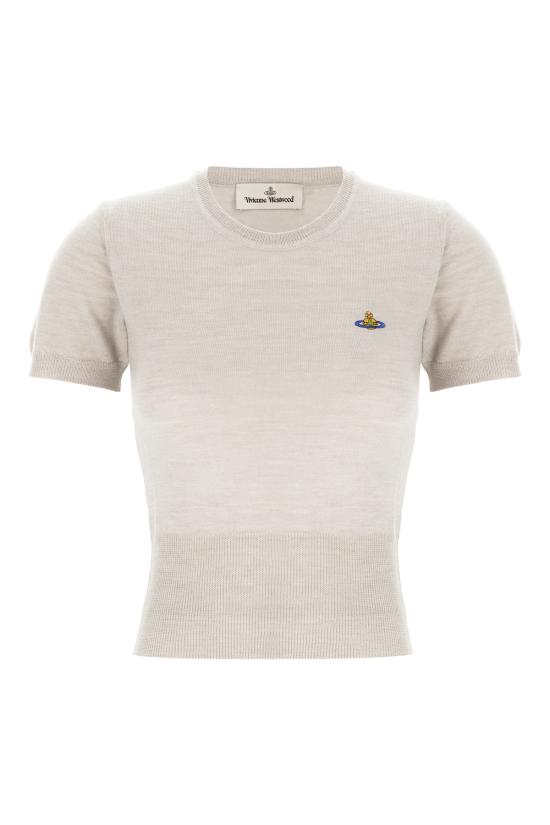 25FW 비비안웨스트우드 Bea 베아 니트 탑 1803002QY0006 P403 GREY MELANGE