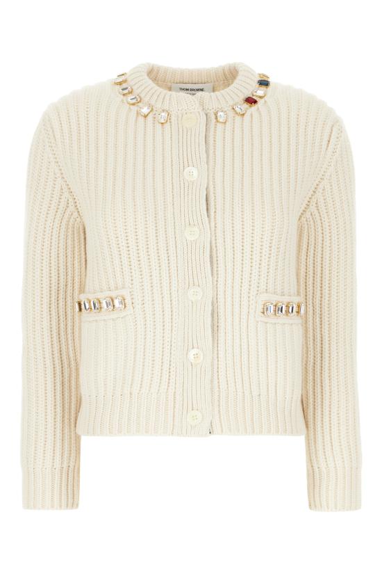 25FW 톰브라운 가디건 FKC673EY2001 100 WHITE