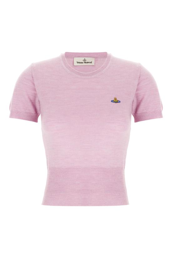 25FW 비비안웨스트우드 Bea 베아 니트 탑 1803002QY0006 G402 PINK MELANGE