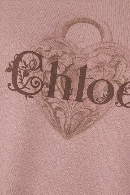 25FW 끌로에 후드 티셔츠 CH25WJH27194 6R5 DREAMY ROSE - CHLOE