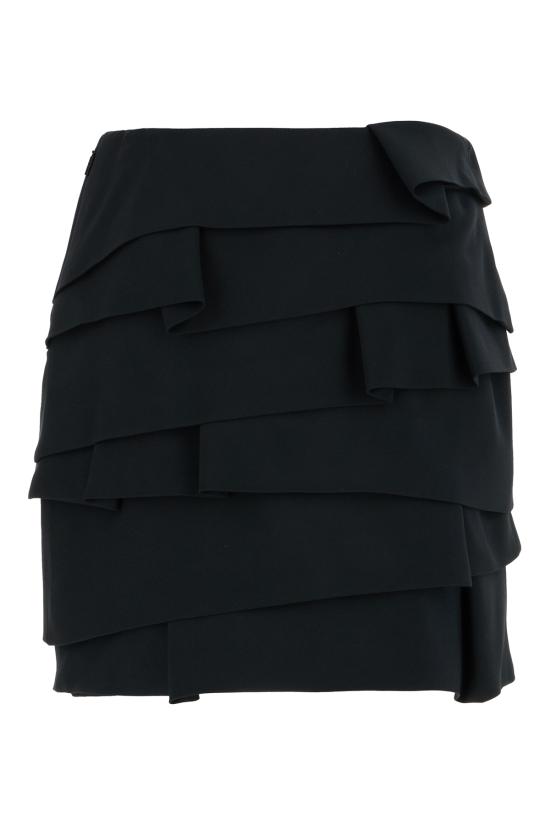 25FW 베르사체 스커트 10216261A12369 1B000 BLACK - VERSACE