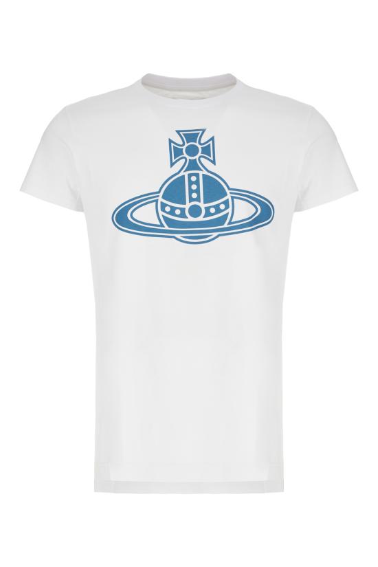 25FW 비비안웨스트우드 반팔 티셔츠 3G01004AJ001M A401 WHITE