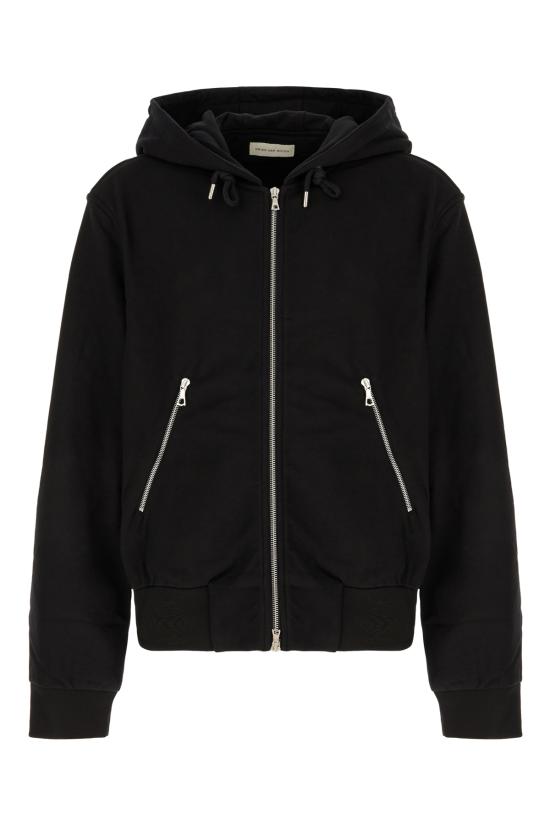 25FW 드리스 반 노튼 후드 티셔츠 2520211482611 900 BLACK