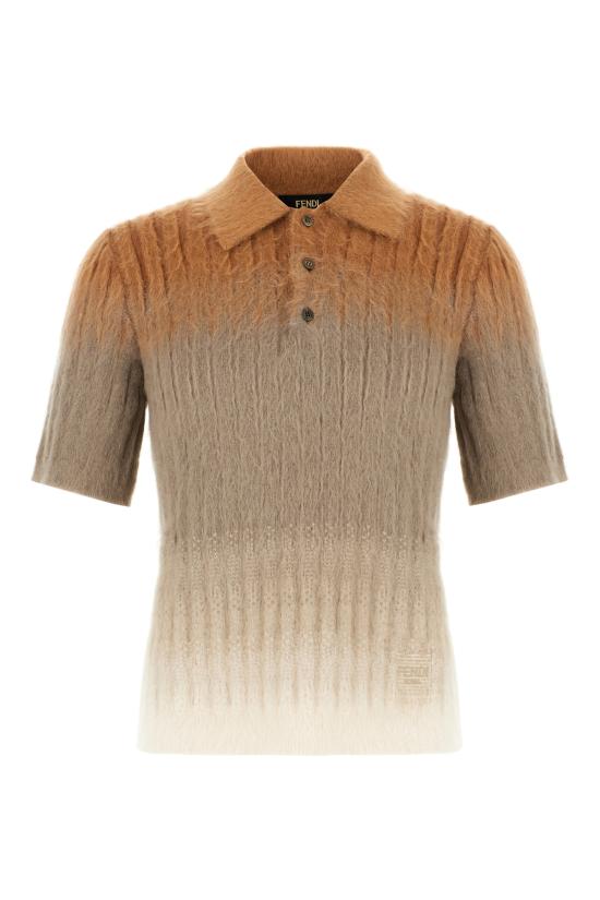 25FW 펜디 폴로 티셔츠 FZC162AOZU F0XDA MIX MARRONE