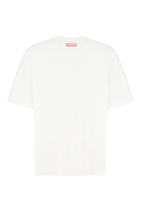 25FW 카사블랑카 반팔 티셔츠 MAW25JTS04404 WHITEJERSEY WHITE JERSEY - CASABLANCA