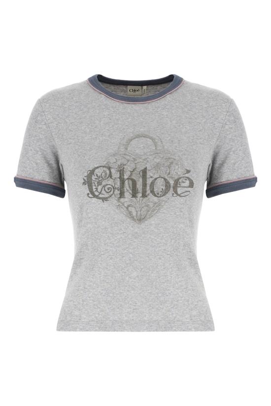 25FW 끌로에 반팔 티셔츠 CH25WJH03195 01B NEUTRAL GREY