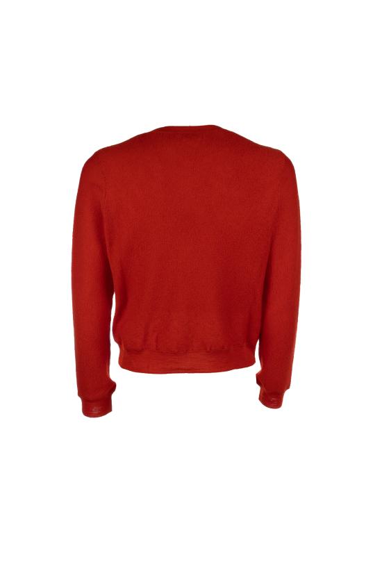 25FW 셀린느 울 크루넥 스웨터 RY0EK09250 27BR BRIGHT RED - CELINE