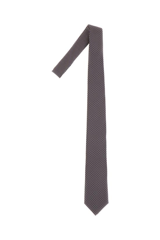 25FW 꼬르넬리아니 넥타이 26UV112620605 003 FANTASIA TESTA DI MORO NERO BLU - CORNELIANI