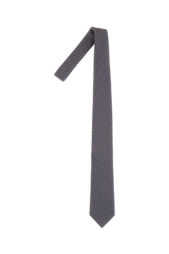 25FW 꼬르넬리아니 넥타이 26UV112620602 002 FANTASIA AZZURRO TESTA DI MORO - CORNELIANI