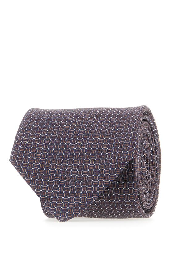 25FW 꼬르넬리아니 넥타이 26UV112620605 031 FANTASIA TESTA DI MORO BLU