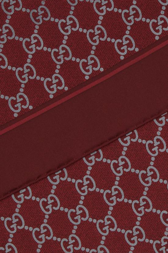 25FW 구찌 프린트 실크 까레 8122513G001 6173 ROSSO ANCORA - GUCCI