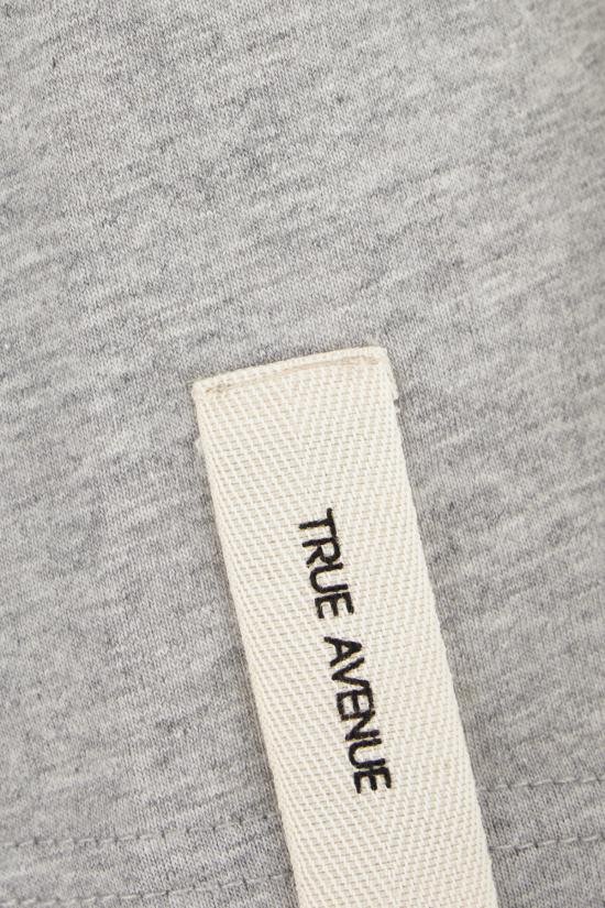 25FW 트루 에비뉴 반팔 티셔츠 STEFANIASOFTCOTTON HEATGREY HEATHER GREY - TRUE AVENUE