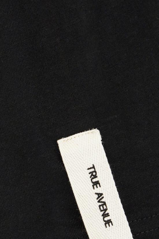 25FW 트루 에비뉴 반팔 티셔츠 STEFANIASOFTCOTTON BLACK - TRUE AVENUE
