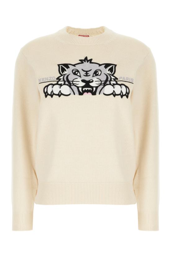 25FW 겐조 스웨터 FF62PU7233LI 02 OFF WHITE