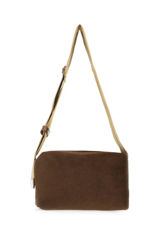 25FW 우마 왕 숄더백 UB0024 UW432 DARK OLIVE MUSTARD - UMA WANG