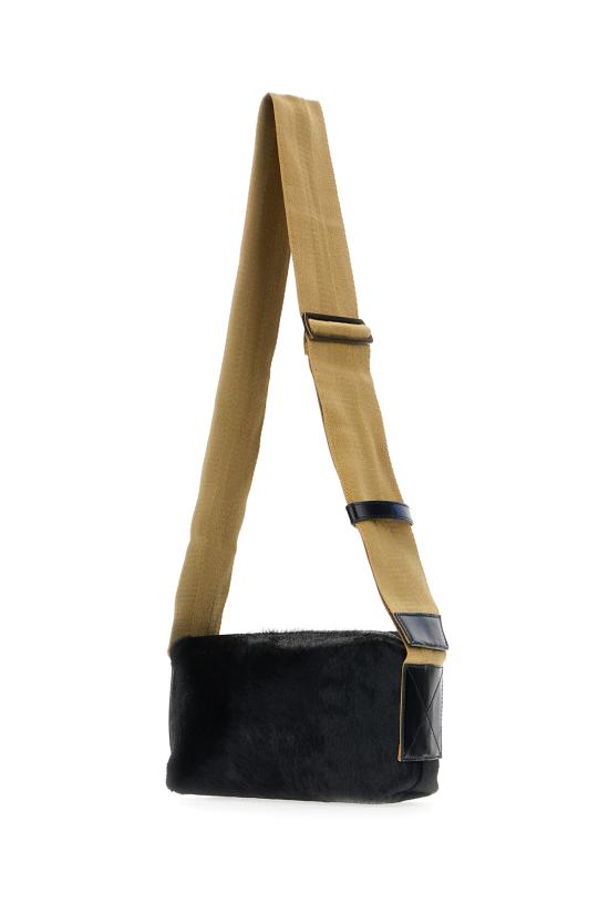 25FW 우마 왕 숄더백 UB0022 UW924 BLACK MUSTARD - UMA WANG