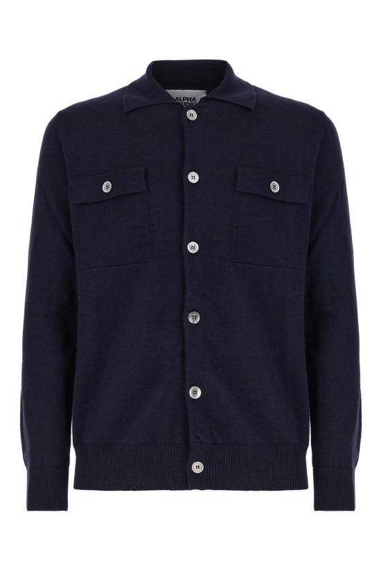 25FW 알파스튜디오 긴팔 셔츠 AU3105L 1001 Blu notte