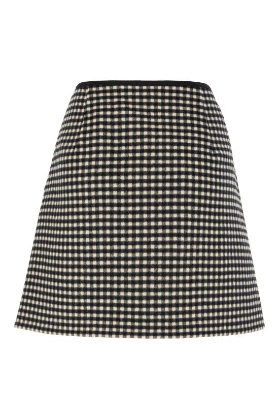 25FW 발렌티노 가라바니 미디 스커트 7B3RADJ09F1 0AN NERO BIANCO - VALENTINO GARAVANI