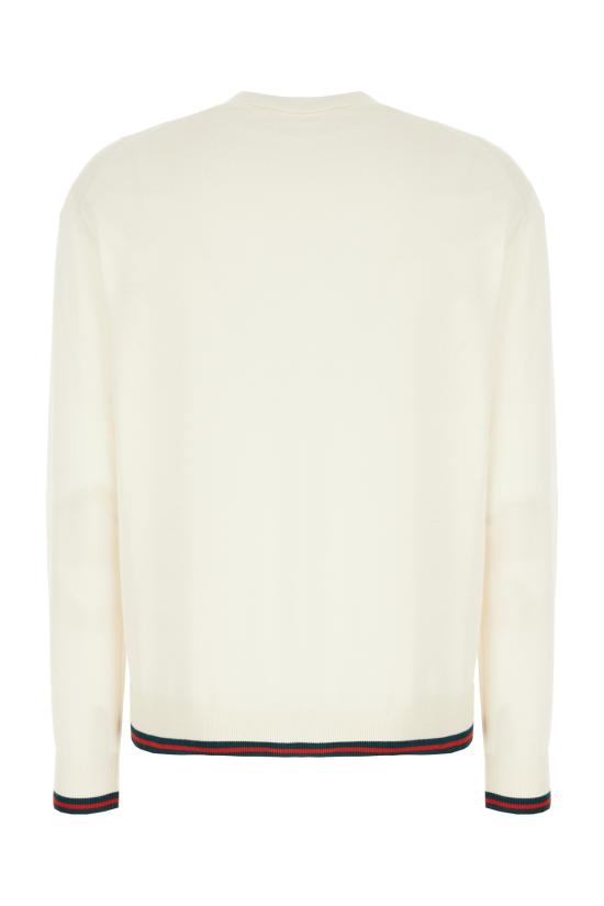 25FW 구찌 엑스트라 파인 캐시미어 실크 가디건 818588XKENL 9066 BIANCO WEB - GUCCI