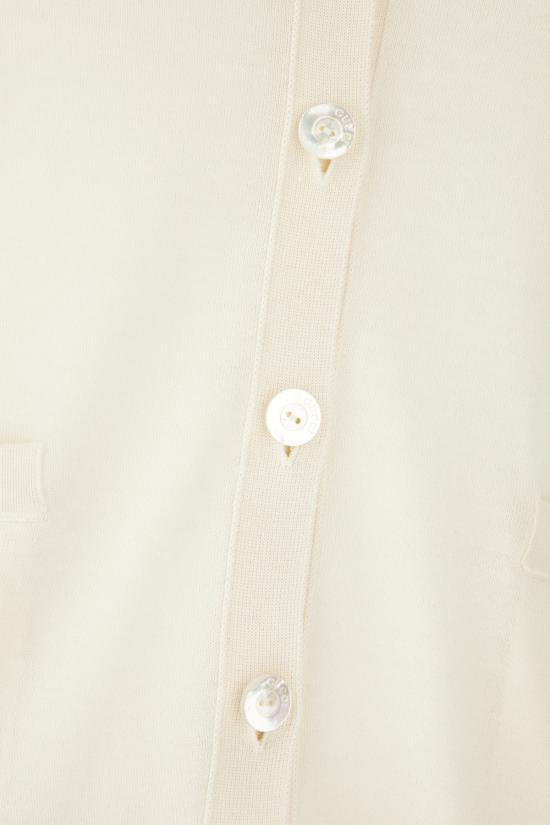 25FW 구찌 엑스트라 파인 캐시미어 실크 가디건 818588XKENL 9066 BIANCO WEB - GUCCI