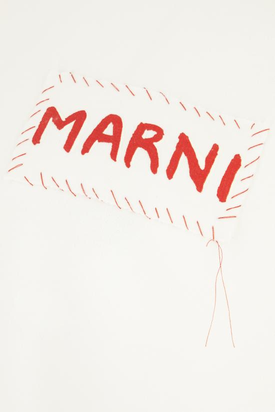 25FW 마르니 후드 티셔츠 FUMU0074X1UTC275 00W02 NATURAL WHITE - MARNI