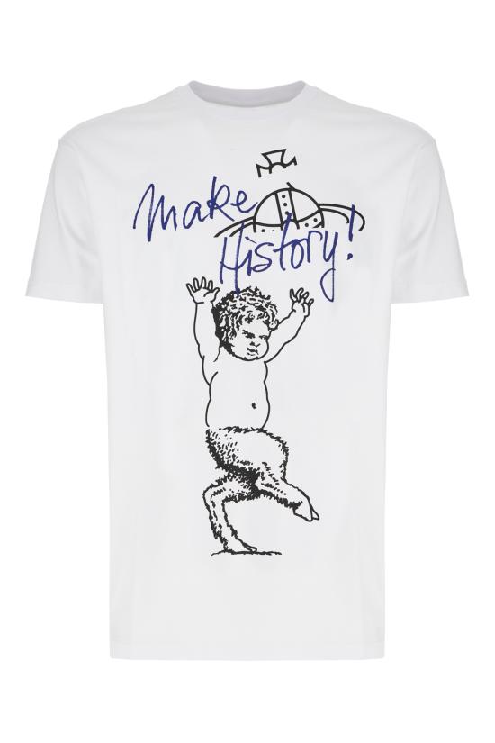 25FW 비비안웨스트우드 반팔 티셔츠 3G010048J001M A401 WHITE