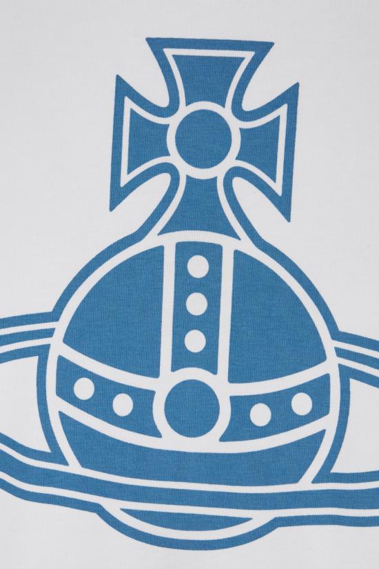 25FW 비비안웨스트우드 반팔 티셔츠 3G010049J001M A401 WHITE - VIVIENNE WESTWOOD