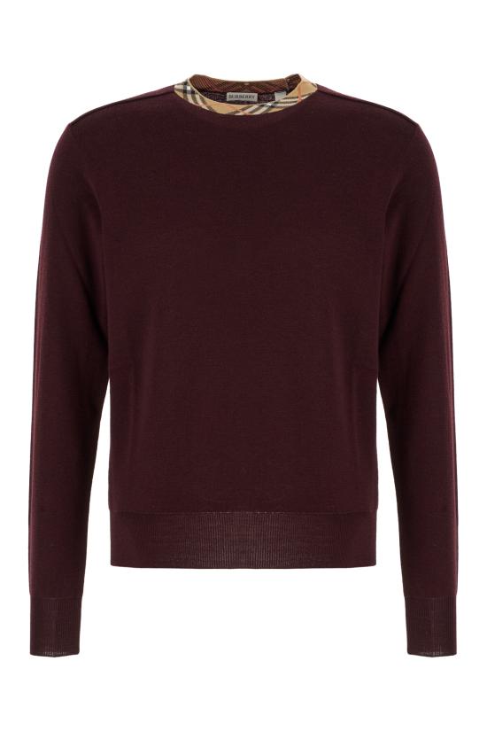 25FW 버버리 캐시미어 크루 넥 스웨터 8113789 C1494 MAHOGANY