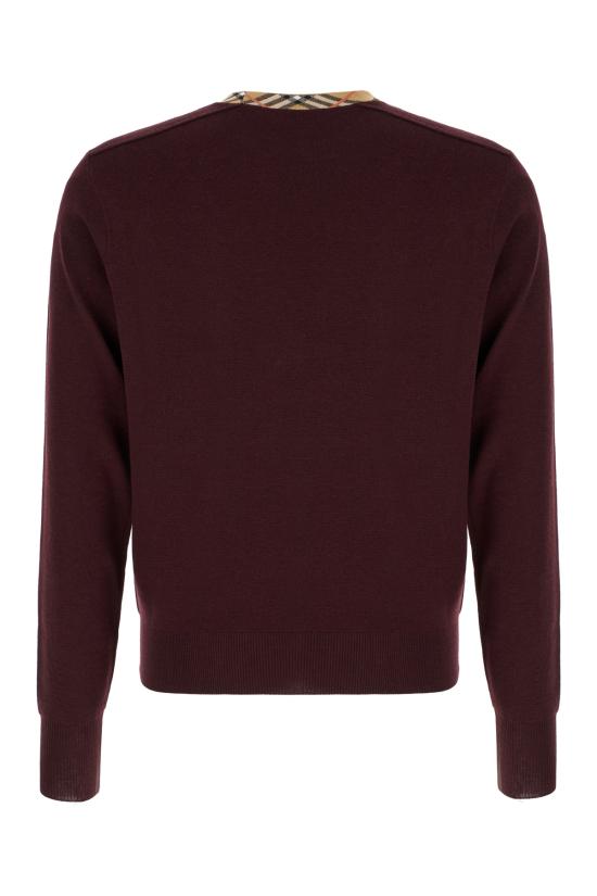 25FW 버버리 캐시미어 크루 넥 스웨터 8113789 C1494 MAHOGANY - BURBERRY