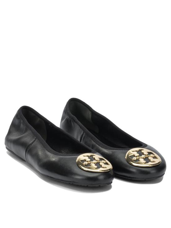 26SS 토리버치 레바 트래블 발레리나 플랫 177201013 Black - TORY BURCH
