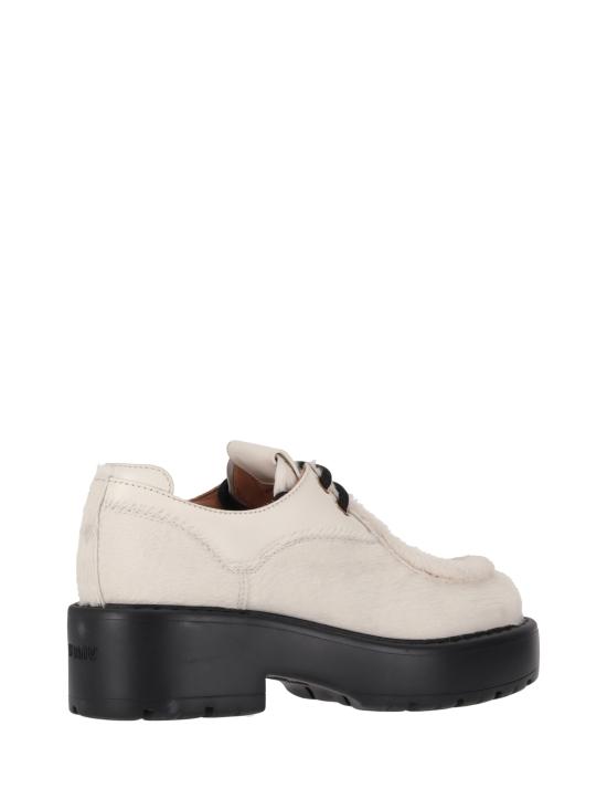 26FW 미우미우 로고 레더 레이스업 더비 슈즈 5E964DFD0552HIO F0304 AVORIO - MIU MIU