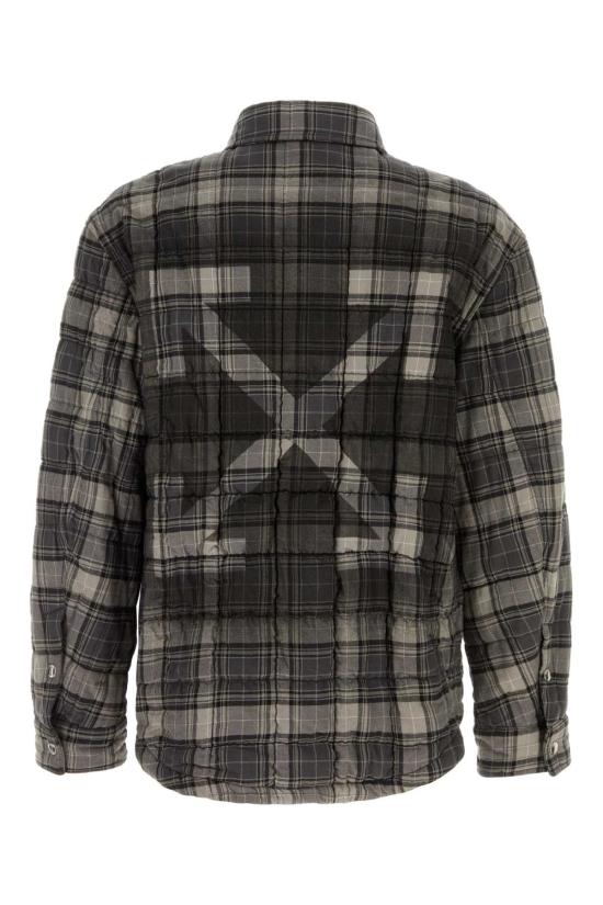 25FW 오프화이트 긴팔 셔츠 OMES01AF25FAB002 0710 Checked - OFF WHITE