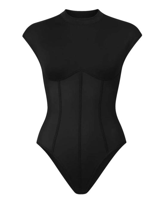  에이골디 바디수트 티셔츠 아골드 나디아 바디수트 블랙