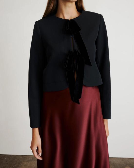  타냐 테일러 자켓 비올라 재킷 블랙 - TANYA TAYLOR