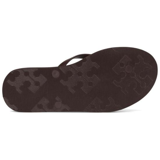  토리버치 샌들 키라 패디드 플립플랍 다크 코코아 - TORY BURCH