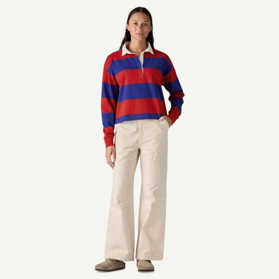  파타고니아 폴로 티셔츠 L/S 럭비 셔츠 와이드 스트라이프 - PATAGONIA