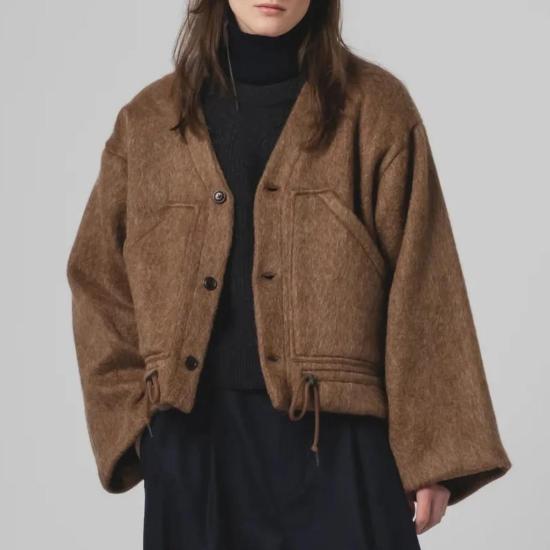  걸스오브더스트 무스탕 걸스 오브 더스트 리액터 재킷 모헤어 플리스 재킷