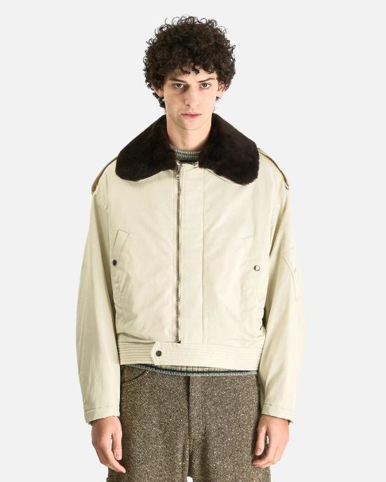  오라리 봄버 자켓 오랄리 워시드 핀크스 코튼 개버딘 플라이트 블루종