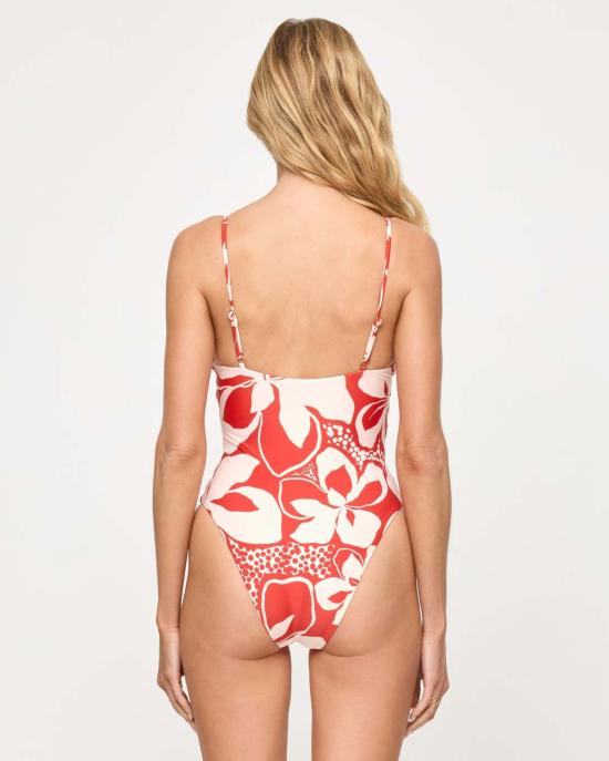  엘스페이스 원피스 수영복 LSpace 파이퍼  히비스커스 블룸 - L SPACE